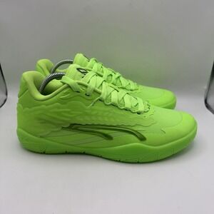 Puma Stewie 3 Team Basketball Green Glare Galactic Sneakers Men's 9.5 Women's 11